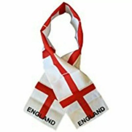 RFCO England Country Lightweight Flag Printed Knitted Style Scarf 8"x60"