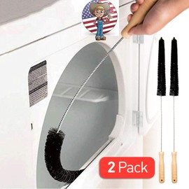 Holikme 2 Pack Dryer Vent Cleaner Kit Dryer Lint Brush Vent Trap Cleaner Long Flexible Refrigerator Coil Brush