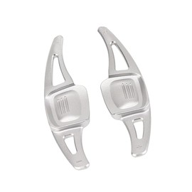 HIBEYO DSG Shift Paddle Extension Shift Paddle Aluminium Silver for Golf 7 (Not GTI R GTD R-Line) MK7 Golf 8 Arteon Tiguan AD1 T-Rock Steering Wheel Rocker Decorative Extensions Accessories Set of 2