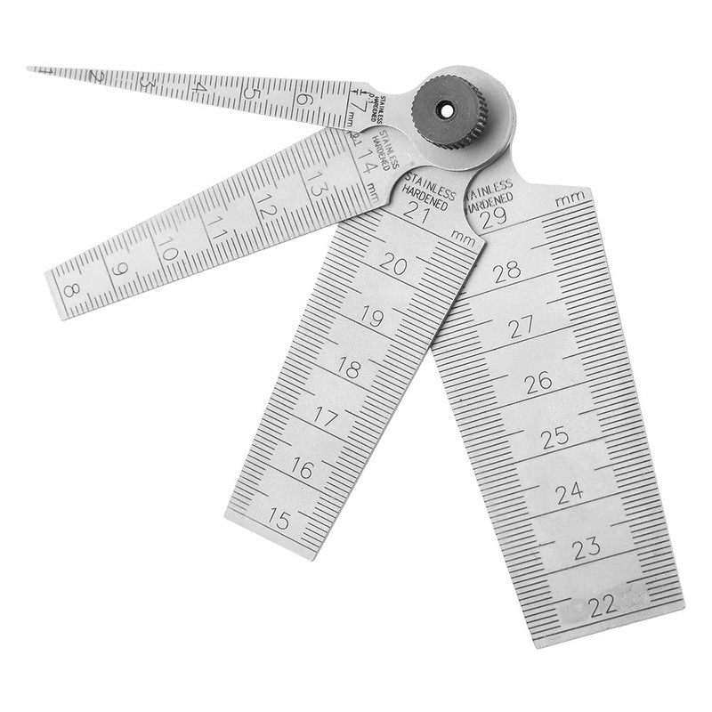 Taper Gage Set, Stainless Steel Welding Taper Feeler Rulers Hole
