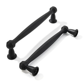 khtumeware 2 Pack 5 Inch(128mm) Matte Black Cabinet Pulls, Black Kitchen Cabinet Handles Kitchen Cabinet Hardware for Cupboard Drawer Handles Dresser Pulls