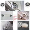 12 Sets Shower Door Wheels, Rollers Replacement Part for Bathroom