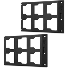 Packout Plate Compatible for milwaukee,NLZDDQ Packout Quick Connect Compatible for milwaukee,Two Black Half Plate,The Black Mount Wall Organizer