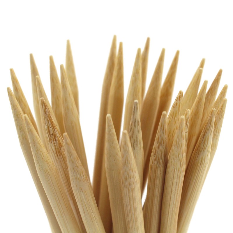 BambooMN 15cm 5mm Nail Cuticle Pushers/Cuticle Remover, Bamboo Wooden Stick,