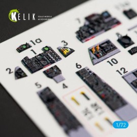 Reskit 1/72 ResKit K72022 RF-4EJ "Phantom II" interior 3D decals for Fine Molds kit