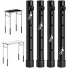 FUNYKICH Folding Table Leg Extenders, Durable Steel Folding Tables Leg