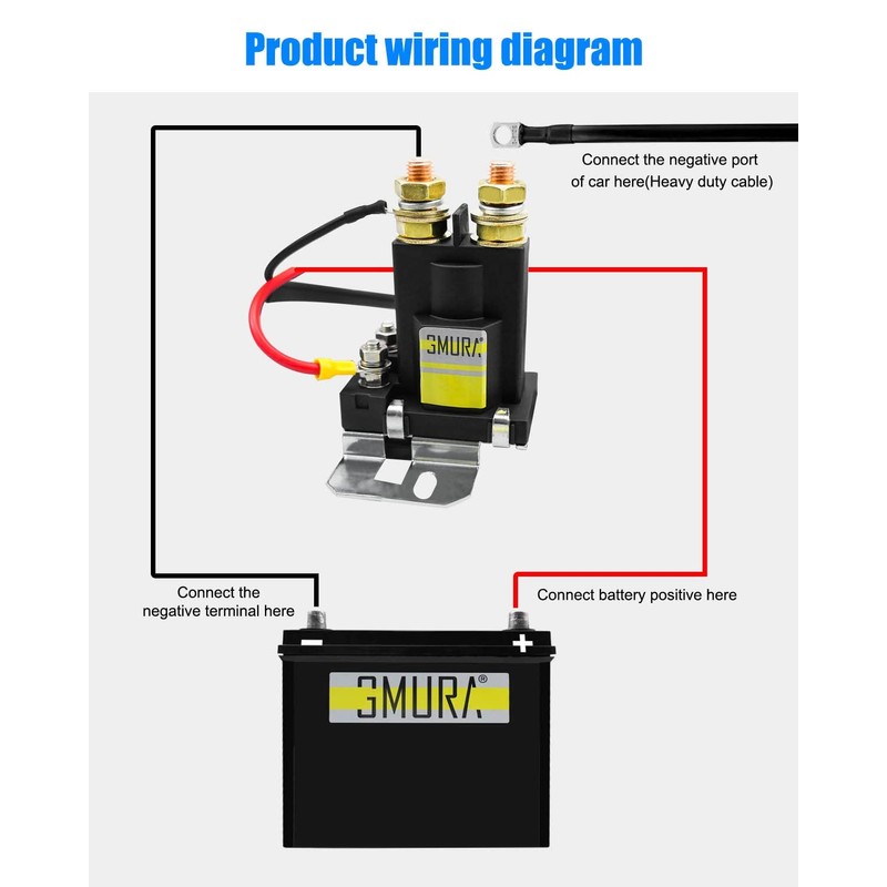 High Current Battery Disconnect Switch 12V 500A, Universal Battery Kill