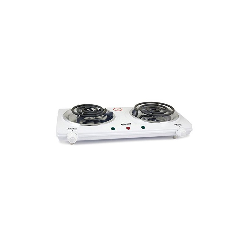 Better Chef IM-306DB Dual Element Electric Burner Range White Home