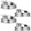 4Pcs Mason Can Lid, 304 Stainless Steel Regular Mouth Pour