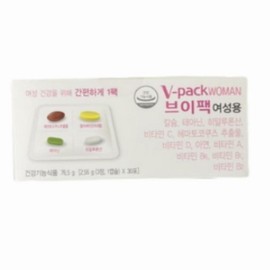 V-Pack Women's Multivitamin, 30 Servings, 2 Pieces / 브이팩 여성용 멀티비타민, 30회분, 2개
