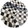 Fashionable Workshop Furoshiki Eco Cloth, Men's, Checkered, White, Black, Polyester,