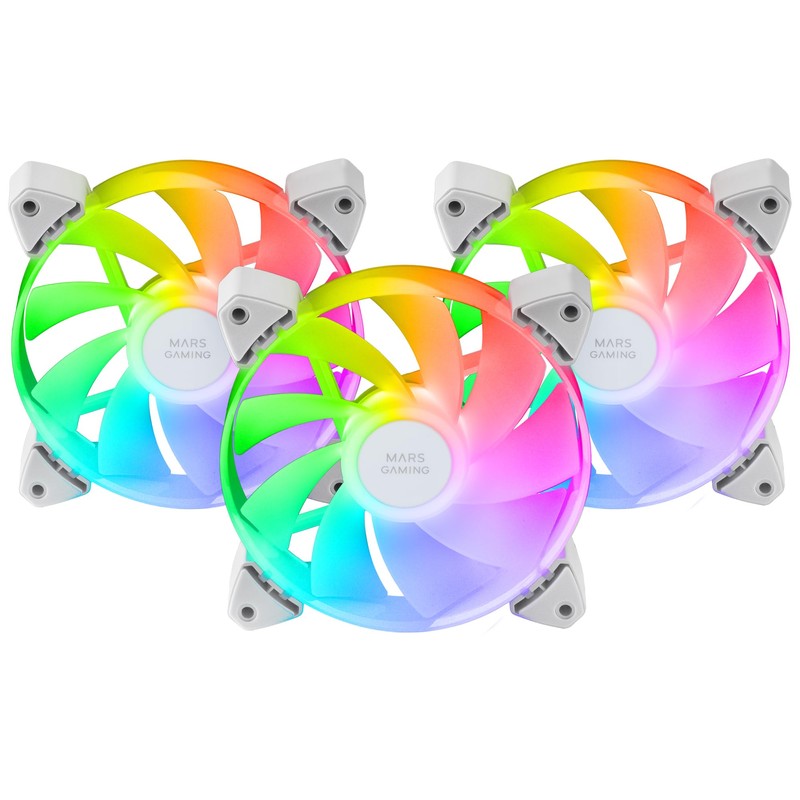 Mars Gaming MF-3AR, Kit 3x Fans 120 mm FDB, Inverted