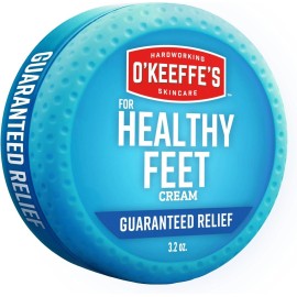 O'Keeffe's Healthy Feet Foot Cream for Extremely Dry, Cracked Feet, 3.2 Ounce Ja