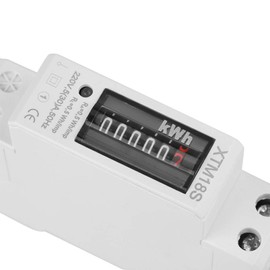Garosa Electric KWh Meter 220V 5(30) A Single Phase 1P 2 Wire Energy Meter DIN Rail Type KWH Watt Hour Electric Energy Meter Digital EKM Metering