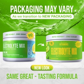 Dr. Price’s Electrolytes Powder Bulk – Lemon Lime, 90 Servings | Sugar Free Hydration Drink Mix with 72+ Trace Minerals | Keto Electrolytes Powder | Vegan, Doctor-Formulated, Made in USA
