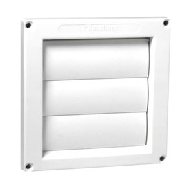 Central Vacuum Cleaner White Louvered Door Exhaust Vent