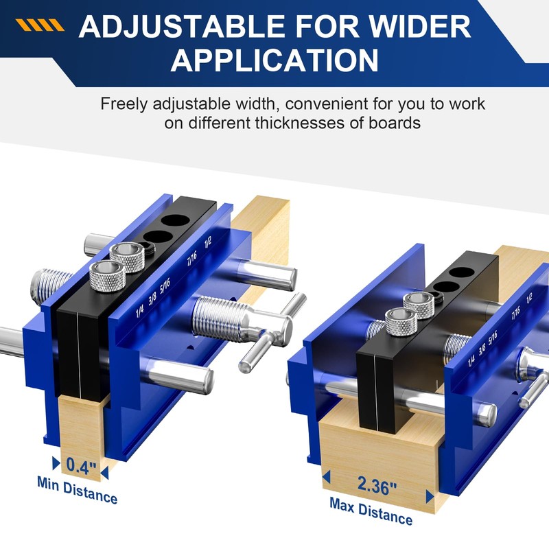 Beaiguna Self Centering Dowel Jig Kit, Drill Guide Jig Block