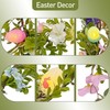 Gudegou 6FT Easter Garland for Mantle, Spring Garland with Eggs