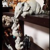 OVKGL Three Elephants Resin Garden Ornaments Elephant Elephant Small Elephant