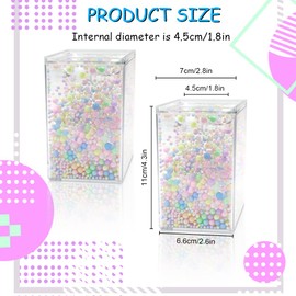 Modixun 2Pcs Cute Bubble Pen Holder Pencil Holder, Acrylic Pen Cup Stand for Desk, Pencil Cup Pot for Home, School & Office, Colorful