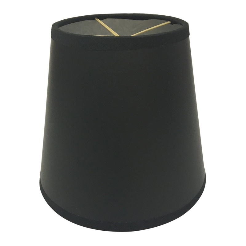 Royal Designs CS-954-5BLK Parchment Empire Black Chandelier Lamp Shade, Black