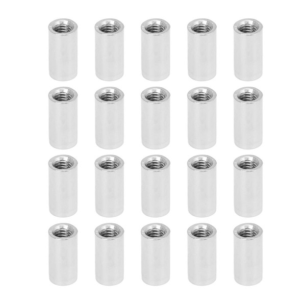 20 Pieces M5 x 0.8-8-L15 mm Connection Nuts, 304 Stainless