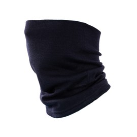 Villand 100% Merino Wool Neck Warmer for Men and Women, Double Layer Seamless Neck Warmer for Winter Sports with Gift Box, navy