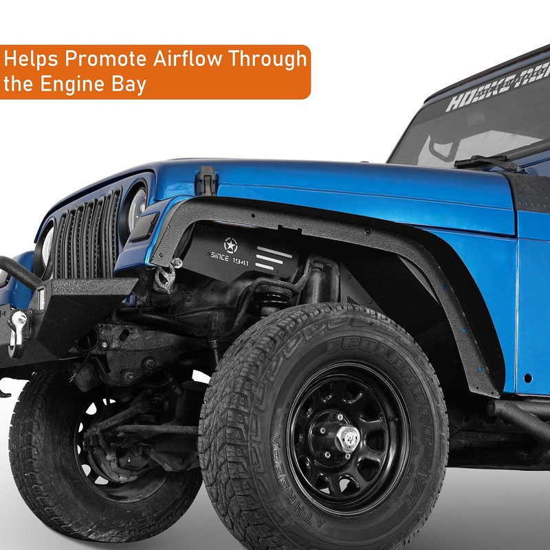u-Box Wrangler TJ Front Inner Fender Liners Compatible with Jeep
