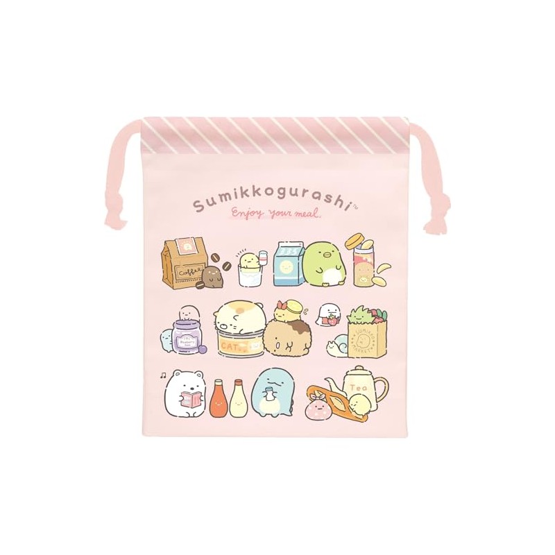 San-X Sumikko Gurashi Cup Drawstring CA61701 H 7.5 x W