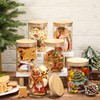 Suclain 6 Pcs Christmas Glass Storage Jars with Lid 19