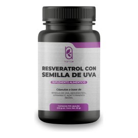 Resveratrol 100 Cáps Con Semilla De Uva, Acai Y Pimienta Sabor Sin Sabor