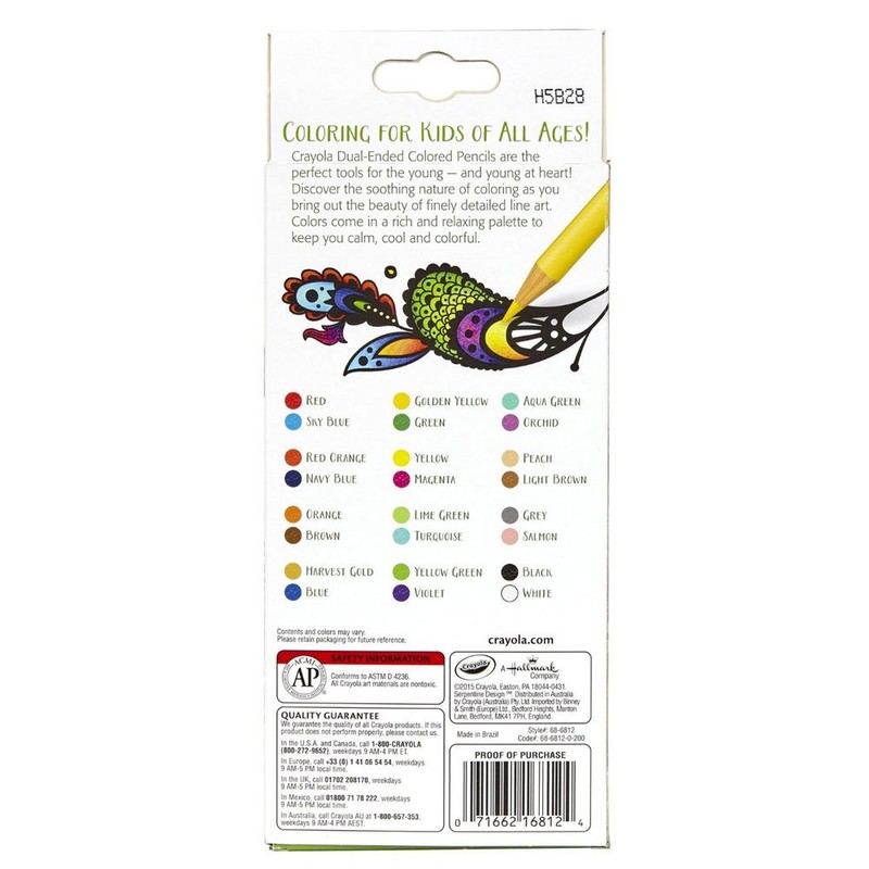 Vivid Imaginations "Adult Colouring 12ct Dual Sided Pencils (Multi-Colour)
