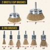 Dura-Gold 12-Piece Abrasive Brass-Coated Wire Wheel, Cup Brush, and End