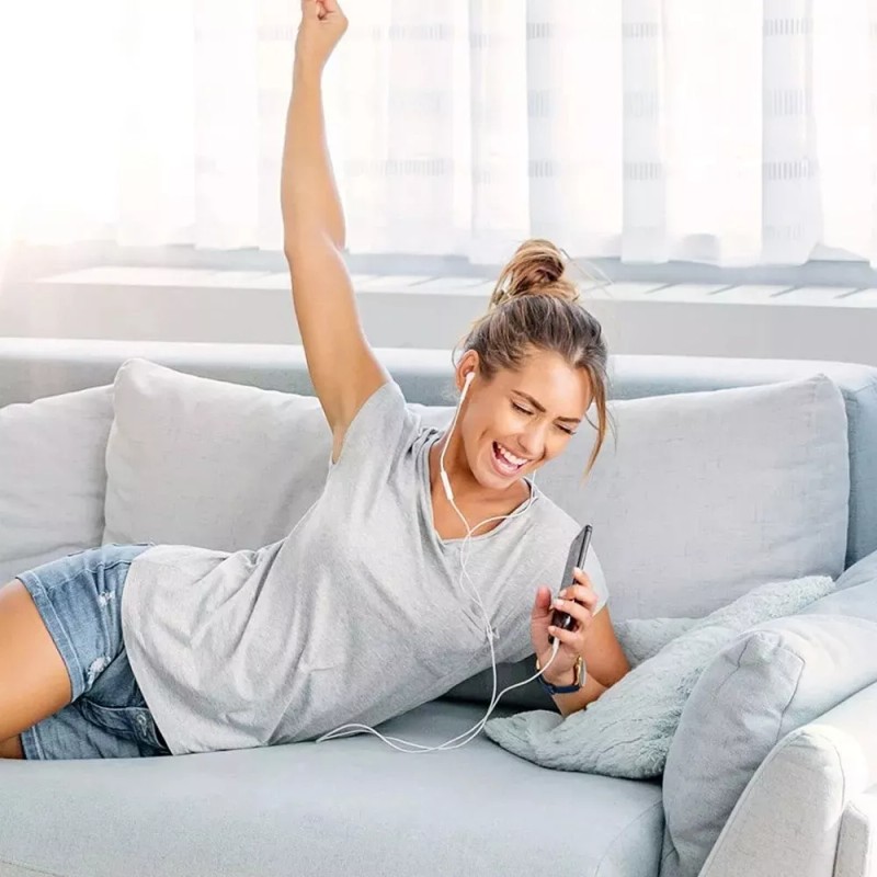 Maíz Audifonos Manos Libres Alambricos In Ear Celular Microfono