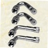 BESPORTBLE 4pcs Brass Valve Stem Extensions Angle Adapters for Car