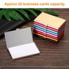 PATIKIL Business Card Holder, 3 Pack Aluminum Metal Card Case