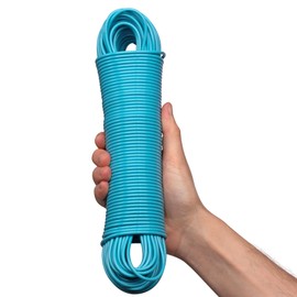 Hardys 15m Washing Line | Clothes Line with Steel Core & PVC Coated Washing Line Rope | Long Line Indoor, Outdoor & Camping Washing Line | Rot, Mould & Weather Resistant | Blue