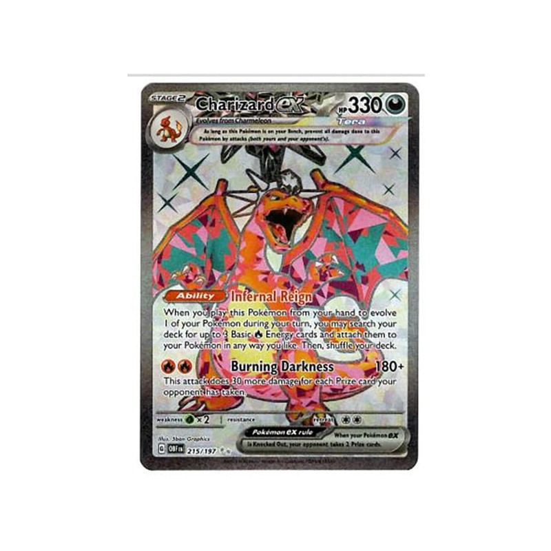 Pokemon - Charizard ex 215/197 - Obsidian Flames - Ultra
