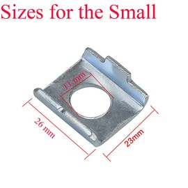 YehVeh 8 Pack Training Wheels Vertical Bracket for Children's Bicycle Stabiliser Support Bar Rod Locating Mount Plate Gasket 23mm+25mm Universal for Kids Bike Auxiliary Rubber Flash Mute Wheel