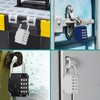 ZHEGE Combination Locks for Gym Lockers, Padlocks, Outdoor, Weatherproof, 4-Digit