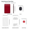 Sinjimoru Removable Cell Phone Wallet with Flap, Wireless Charging Compatible,