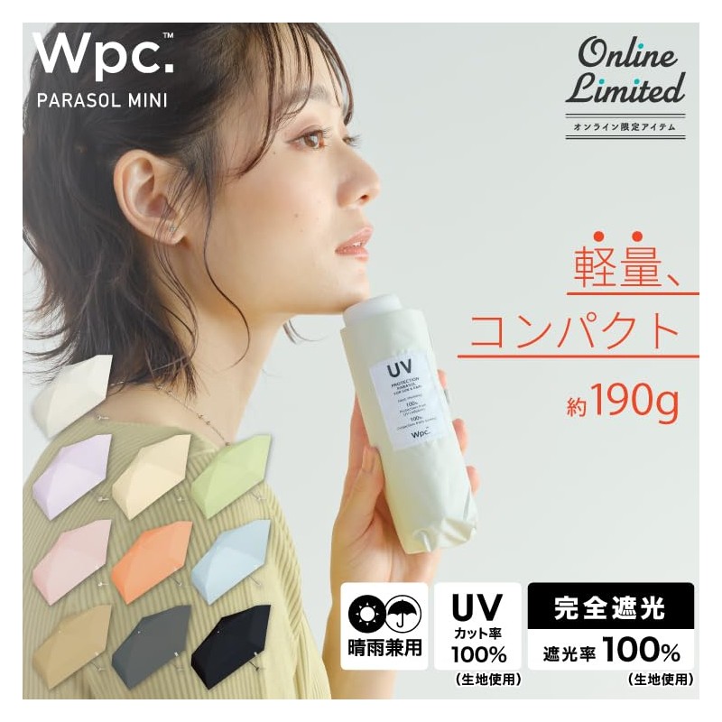 Wpc-2309 Ultra Small Parasol Baby Parasol Gray "100% Light Shading