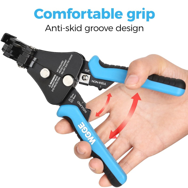 WGGE Automatic Heavy Duty Wire Stripper/Wire Cutter, 3 IN 1