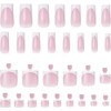 60 Uñas Postizas - French Tip Blancas Para Manos Y