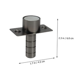DOITOOL 1pc Invisible Door Stopper Holder Bedroom Stoppers Hidden Door Stop Anti-Collision Door Stopper Door Accessory Door Catch Stainless Steel Door Stopper Black Copper