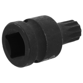 Gatuida Screw Extractor Tool Impact Drive Bit Remover Triple Square Spline Bit Socket Stubby Socket Set for Trucks