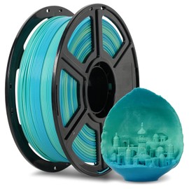 FLASHFORGE PLA Filament 1.75mm +/- 0.02mm Blue to Yellow Gradient, Smooth Color-changing 3D Printer Filament 1kg (2.2lbs) Spool, 3D Printing Filament Easy to Use and Fits for Most FDM 3D Printers