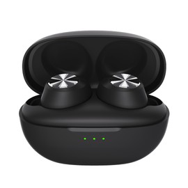 DUCK DANCE Wireless in-Ear Headphone Compact Cute Design Touch Control TWS Hi-Fi Earbuds Deep Bass XY-13 (Midnight Black)