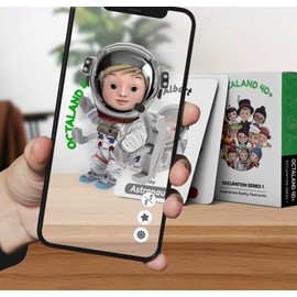 Octaland 4D+ Flashcards for Kids - Educational Alphabet Cards with Augmented Reality (AR) for Language Learning in 17 Languages