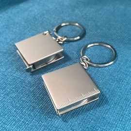 2 Pack Retractable Tape Measure Small Body Measuring Tapes with Key Ring 3ft Compact Daily Use Tape Measure, Pocket/Purse Carry (2, L: 1m/ 39inch)